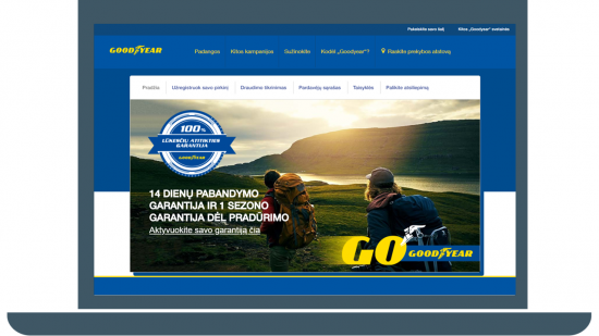 Goodyear garantijos platforma